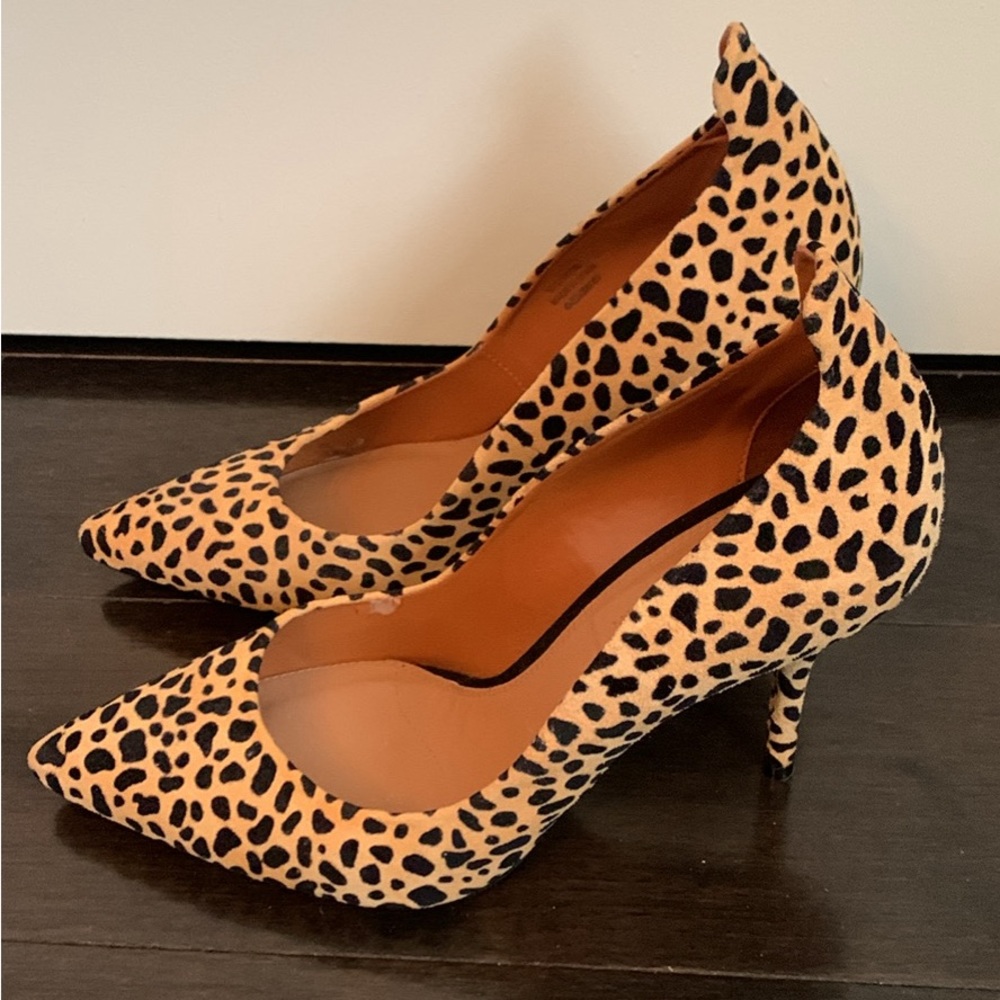 Top Shop Leopard Leather High Heels size 39